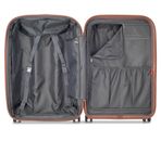 DELSEY PARIS Carrousel 4 Double Rolls Cabine Slim Trolley 55 Bleu Marine