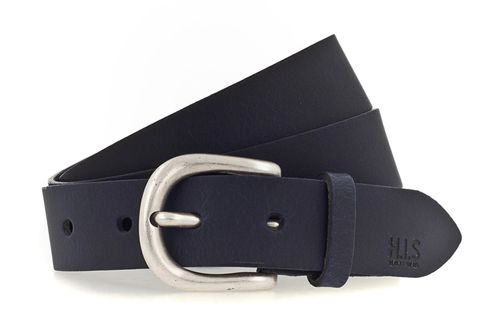 H.I.S 30mm Leather Belt W100 Navy