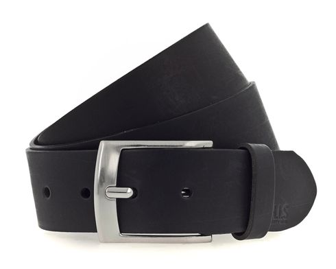 H.I.S 40mm Leather Belt W95 Black