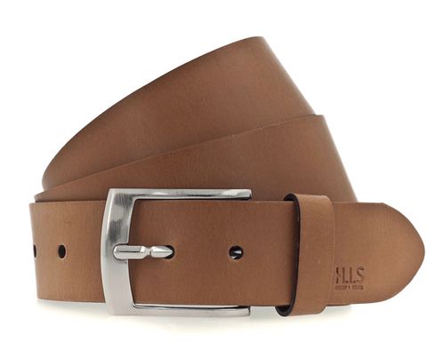 H.I.S 40mm Leather Belt W85 Cognac