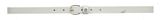 H.I.S 20mm Leather Belt W95 White H.I.S 20mm Leather Belt W95 White