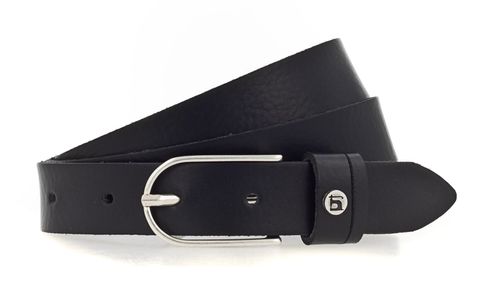 H.I.S 25mm Leather Belt W95 Black