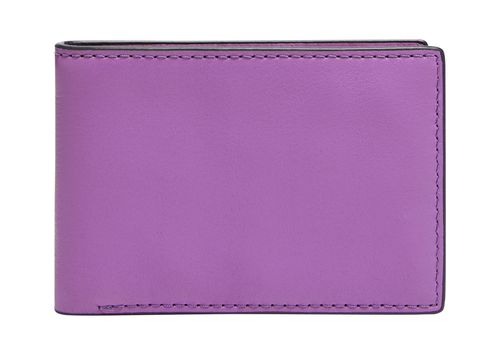 FOSSIL Steven Front Pocket Wallet Bifold Bright Purple