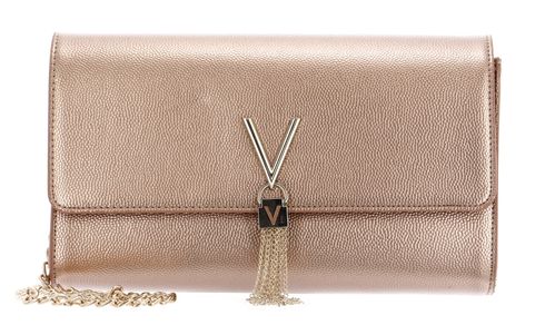 Valentino Bags Divina Oro Rosa Pebbled Clutch Bag