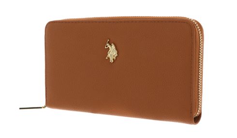 U.S. POLO ASSN. New Jones Zip Around Wallet Beige