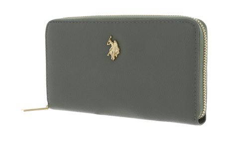 U.S. POLO ASSN. New Jones Zip Around Wallet Green