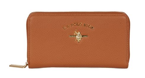 U.S. POLO ASSN. Stanford Zip Around Wallet Tan