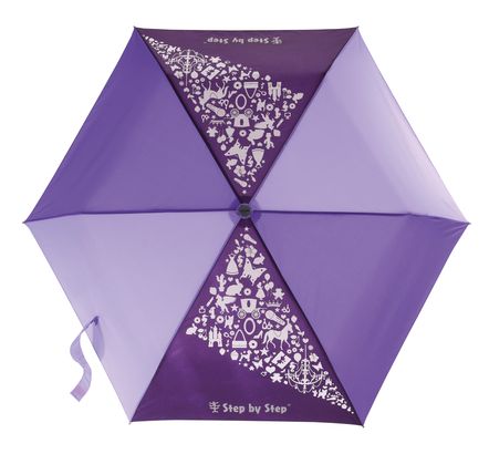 Step by Step Magic Rain Effect Umbrella Purple