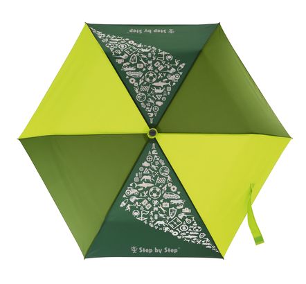 Step by Step Magic Rain Effect Umbrella Lime