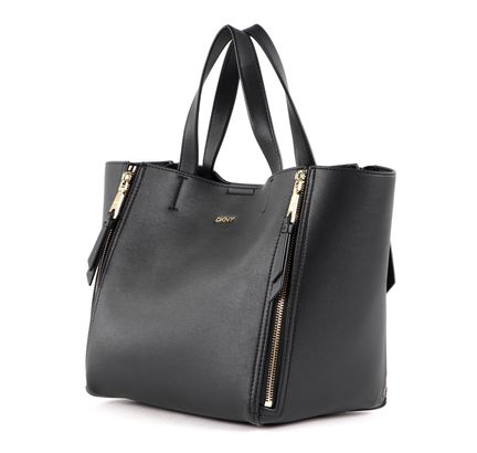 ★TOUT Y EST★ Glossy Two Way Shopper Bag BLACK LRBG3202BK BAGS – TOUT Y EST