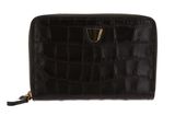 COCCINELLE Lucilla Croco Shiny Soft Zip Around Wallet Bark COCCINELLE Lucilla Croco Shiny Soft Zip Around Wallet Bark