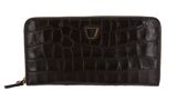 COCCINELLE Lucilla Croco Shiny Soft Zip Around Wallet Bark COCCINELLE Lucilla Croco Shiny Soft Zip Around Wallet Bark