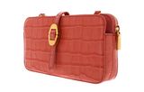 COCCINELLE Mini Bag Crossbody Croco Soft Geranium COCCINELLE Mini Bag Crossbody Croco Soft Geranium