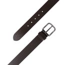 REPLAY Leather Belt W85 Black Coffe
