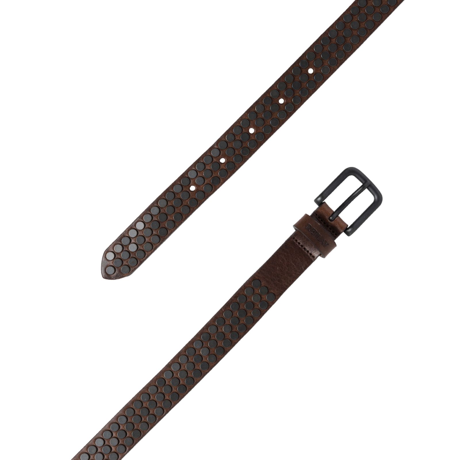 REPLAY belt Leather Belt W75 Faded Black Brown | Buy bags, purses ...