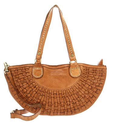 CAMPOMAGGI Medium Half Moon Shopping Bag M Cammello