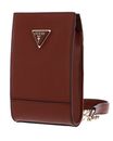 GUESS Noelle Mini Chit Chat Phone Bag Cognac