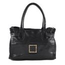 CAMPOMAGGI Everyday Leather Bag Shopping Bag S Nero