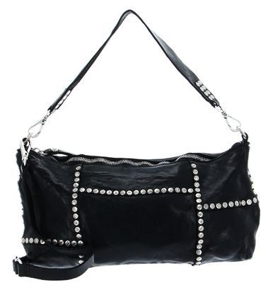 CAMPOMAGGI Horizontal Shoulder Bag Nero