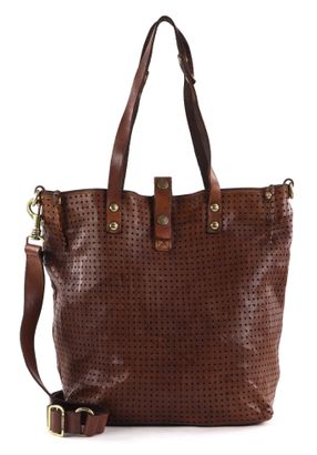 CAMPOMAGGI Shopping Bag - Long Handles S Cognac