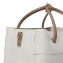 VALENTINO Alexia Shopping Bag Bianco / Cuoio