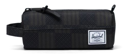 Herschel Settlement Case Pouch Black Checkered Textile