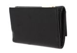 COCCINELLE Metallic Soft Wallet Grainy Leather Noir COCCINELLE Metallic Soft Wallet Grainy Leather Noir