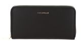 COCCINELLE Metallic Soft Zip Around Wallet Bark COCCINELLE Metallic Soft Zip Around Wallet Bark