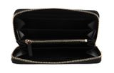 COCCINELLE Metallic Soft Zip Wallet Grainy Leather Noir COCCINELLE Metallic Soft Zip Wallet Grainy Leather Noir