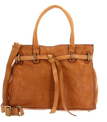 CAMPOMAGGI Everyday Leather Bag Shopping Bag Cammello