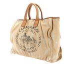 CAMPOMAGGI Crocus Shopping Bag L Platino - T + Cammello + St.Nera