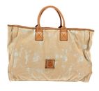 CAMPOMAGGI Crocus Shopping Bag L Platino - T + Cammello + St.Nera