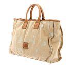 CAMPOMAGGI Crocus Shopping Bag L Platino - T + Cammello + St.Nera