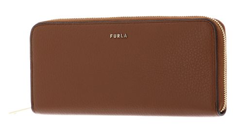 FURLA Babylon Zip Around Slim XL COGNAC H