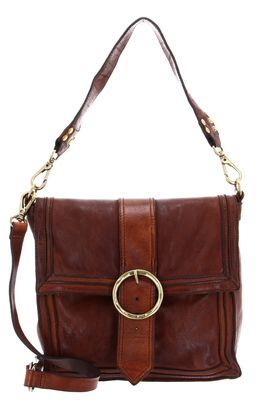 CAMPOMAGGI Shoulder Bag With Flap Cognac