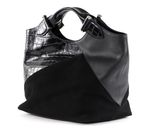 DECADENT Teddy Patchwork Tote Black DECADENT Teddy Patchwork Tote Black