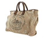 CAMPOMAGGI Crocus Shopping Bag L Platino - T + V. Militare + St.Nera