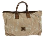 CAMPOMAGGI Crocus Shopping Bag L Platino - T + V. Militare + St.Nera