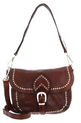 CAMPOMAGGI Horizontal Shoulder Bag Cognac