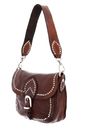 CAMPOMAGGI Horizontal Shoulder Bag Cognac