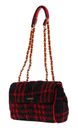 GUESS Kimi Convertible Crossbody Flap Bag Black / Red GUESS Kimi Convertible Crossbody Flap Bag Black / Red