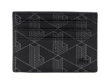 LACOSTE The Blend CC Holder Allover Monogram Noir Gris