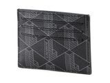 LACOSTE The Blend CC Holder Allover Monogram Noir Gris