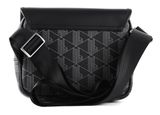 LACOSTE The Blend Messenger Bag Allover Monogram Noir Gris