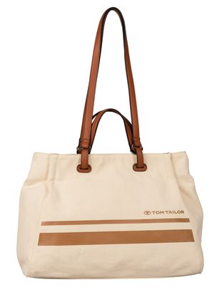 TOM TAILOR Ella Zip Shopper L Mixed Cognac