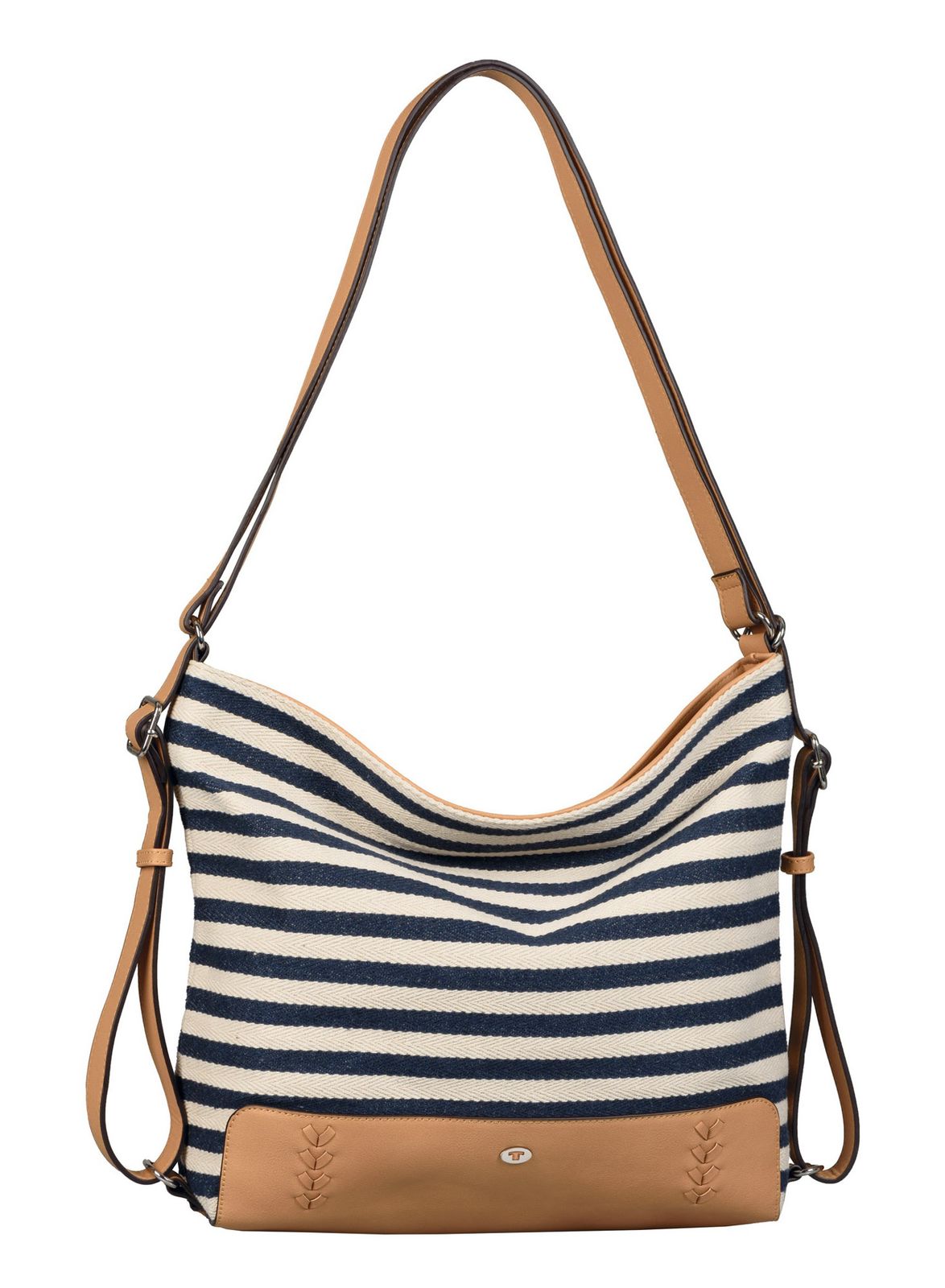 TOM TAILOR Nia Hobo Bag / Backpack Stripes Blue TOM TAILOR Nia Hobo Bag / Backpack Stripes Blue