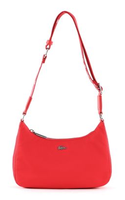 LACOSTE Active Nylon Shoulder Bag Pompier Blanc