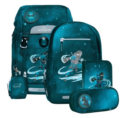 BECKMANN Classic Schoolbag Set 6-teilig 22L Ninja Master