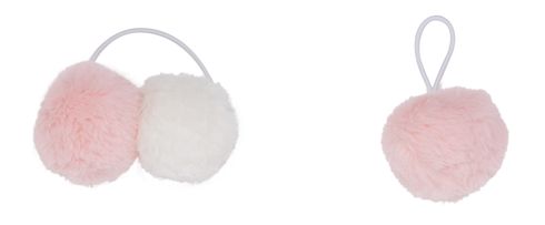 BECKMANN Pompom White / Pink