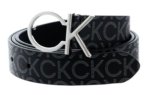 Calvin Klein Re-Lock Logo Belt 30MM Mono W125 Black Mono